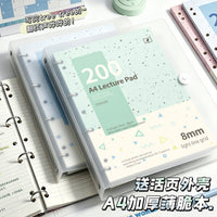 Four Seasons Detachable Loose-Leaf Notebook with Removable Cover, A4 Thin Crisp Learning Journal