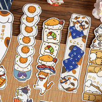 Cute Cartoon Cat Shaped Paper Bookmark for Books