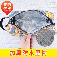 Cute Cartoon Portable Travel Toiletry Bag Large Capacity Wash Bag Cosmetic Organizer Pouch with Handle