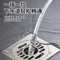 Sewer Pipe Cleaner, Washbasin Bathroom Drain Hair Cleaning Brush, Bendable Toilet Unclogging Pipe Brush