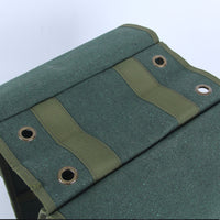 Mountain Bike Rear Rack Bag, Double Pannier Bag, Waterproof Canvas Thickened Luggage Bag for Cycling