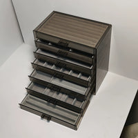 Acrylic Jewelry Organizer Box with 5-Drawer Storage for Earrings, Necklaces, and Bracelets