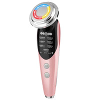 EMS Microcurrent Facial Massager with LED Light Therapy for Skin Rejuvenation and Lifting
