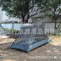 Ultralight Single Person Backpacking Tent - Waterproof, Windproof, Sun Protection