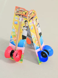 Kids' Chinese Yoyo Diabolo for Beginners, School Sports Day Creative Prop, Double-Headed Large Leather Cup