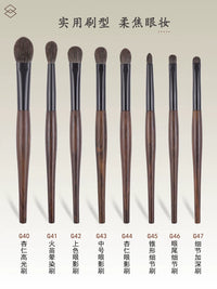 Professional Squirrel Hair Blend Eyeshadow Brush Set for Detailed Eye Makeup and Highlighting
