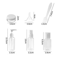 Travel Size Refillable Press Pump Bottles for Lotions, Toners, and Essential Oils