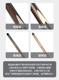 Billiard Cue Stick Maintenance Wax and Oil Set for Cleaning and Protection