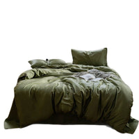 Lenzing Tencel Summer Bedding Set with Duvet Cover and Fitted Sheet