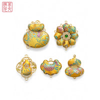 High-Quality Song Brocade Gourd Keychain Pendant