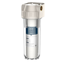 10-inch Water Filter Housing with Explosion-Proof Copper Ports for Kitchen Faucet Pre-Filtration