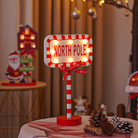 LED Christmas Decorative Lights, Battery Operated Holiday Window Display, Christmas Hat and Crown Shaped Lamps