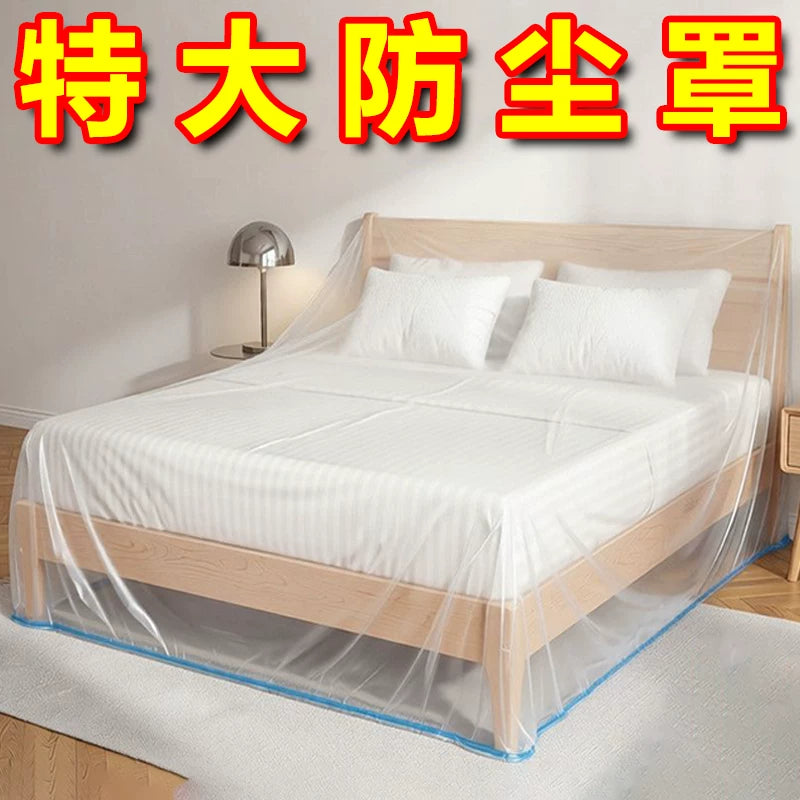 Elastic Dustproof Furniture Cover for Beds and Sofas, Thickened Moisture-Proof Protective Film
