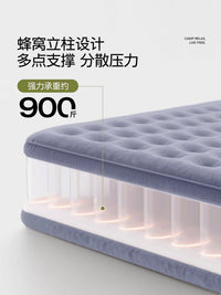 SOYON Inflatable Air Mattress with Built-in Pillow for Camping & Home Use, Self-Inflating