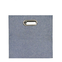 Bosonjay Thickened Linen Foldable Storage Basket for Clothes and Sundries