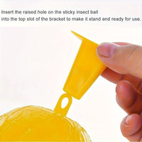 Fruit Fly Trap Indoor Killer for Small Flying Insects, Kitchen Gnat and Bug Catcher, Sticky Ball Lure