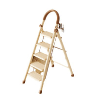 Foldable Aluminum Alloy A-Frame Ladder with Anti-Slip Steps for Home and Office
