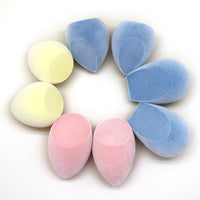 Flocked Makeup Sponge Blender - Wet & Dry Use, Non-Powder Absorbing, Professional Cosmetic Applicator