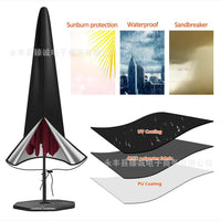 Outdoor Waterproof Umbrella Cover for Patio and Garden Umbrellas