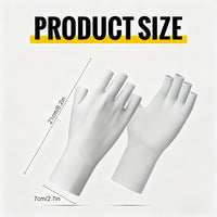 Women's UV Protection Ice Silk Half-Finger Gloves for Driving Cycling Outdoor Sports