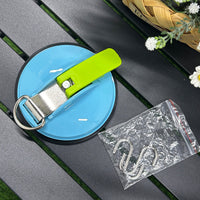 Heavy-Duty Suction Cup Anchor with Hook for Outdoor Camping Tent Tarp Car Luggage Pet Leash