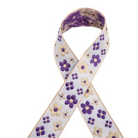Embroidered Ribbon for DIY Crafts, Hair Accessories, Apparel, Gift Wrapping, and Hat Decoration