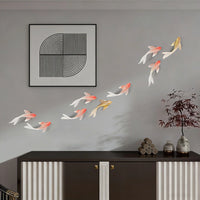 3D Koi Fish Wall Decor Relief Art for Living Room Bedroom