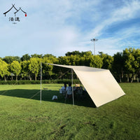 Outdoor Waterproof UV Protection Camping Tarp Shelter with Poles