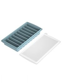 Food-Grade Silicone Ice Cube Tray with Lid, Easy Release Long Strip Ice Mold for Drinks and Baby Food