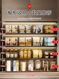 Japanese Transparent Acrylic Storage Box with Lid for Snacks, Kitchen, and Desktop Organization