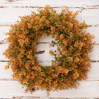 Artificial Eucalyptus Wreath for Wall or Door Decor, Autumnal Greenery Garland