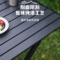 Outdoor Folding Table and Chair Set, Portable Camping Picnic Table with Storage Bag