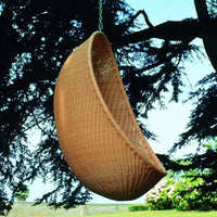 Outdoor Egg-Shaped PE Rattan Woven Bird's Nest Hanging Chair Waterproof Swing for Balcony Indoor Adult Cradle