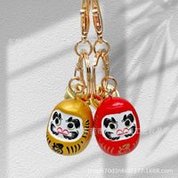 Daruma Doll Keychain Japanese Style Creative Bag Car Ornament Gift