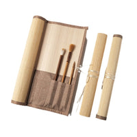 Japanese Style Portable Watercolor Brush Pen Roll-Up Pouch Large Capacity Pen Holder Organizer