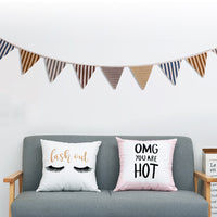 Christmas Birthday Party Decorative Triangle Bunting Banner Garland for Kindergarten Decor