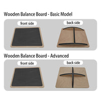 Wooden Balance Board for Core Strength and Lower Body Training