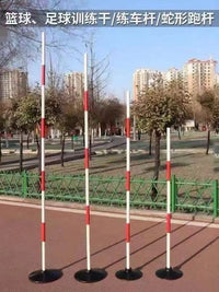 Soccer Training Slalom Poles with Bases for Agility and Driving Practice