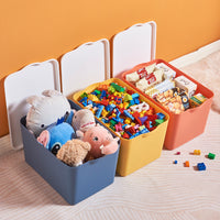 Lidded Plastic Storage Box for Toys, Books, and Sundries - Medium Size