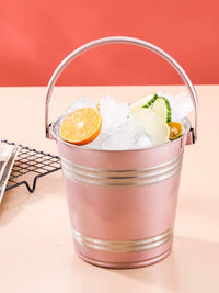 Thickened Stainless Steel Ice Bucket with Handle for Champagne, Wine, and Beer