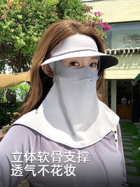 Women's Full Face Neck Cover Sun Protection Mask with UV Protection for Summer