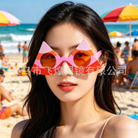 Hawaiian Watermelon Party Glasses Multi-color Fun Novelty Halloween Eyewear