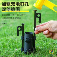 Outdoor Camping Tarp Pole Holder Tent Awning Support Rod Ground Nail Accessory Adjustable Base