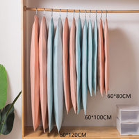 Non-Woven Garment Bag for Clothes Storage, Dustproof Suit and Coat Cover with Hanging Loop