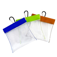 Golf Ball Pouch Transparent Automatic Closure Tee Storage Bag Divot Tool Marker Holder Golf Waist Pack