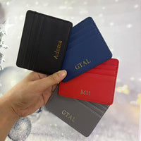 Unisex Multi-Card Slot PU Leather Card Holder Wallet
