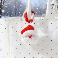 Christmas Santa Claus Plush Doll Keychain Bag Charm for Women and Girls