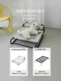 Bubblespaw Elevated Cooling Pet Bed for Small to Medium Dogs, Indoor/Outdoor Portable Dog Cot