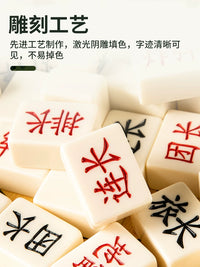 Solid Mahjong Material Chinese Army Chess and Land Battle Chess Set for Kids and Adults