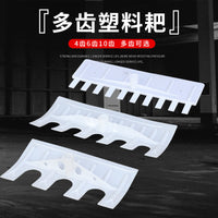Heavy-Duty Plastic Rake for Grain, Snow, and Garden Cleanup